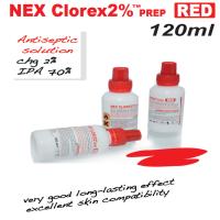 NEX CLOREX 2% PREP RED 120ML CHG 2% & IPA 70%